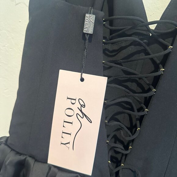 NWT - Oh Polly Anahita Micro Mini Dress - Black size 4 - Picture 5 of 8